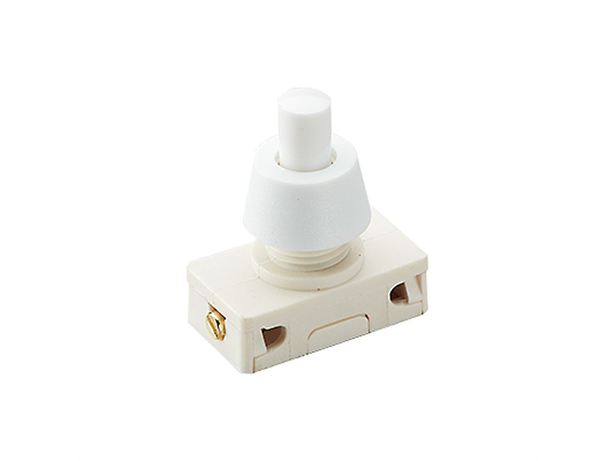 BACHMANN Interrupteur à bouton-poussoir série 3030, Interrupteur d'arrêt, unipolaire, blanc