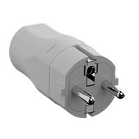 BACHMANN Prise CEE 7/7 16A/250VAC, gris