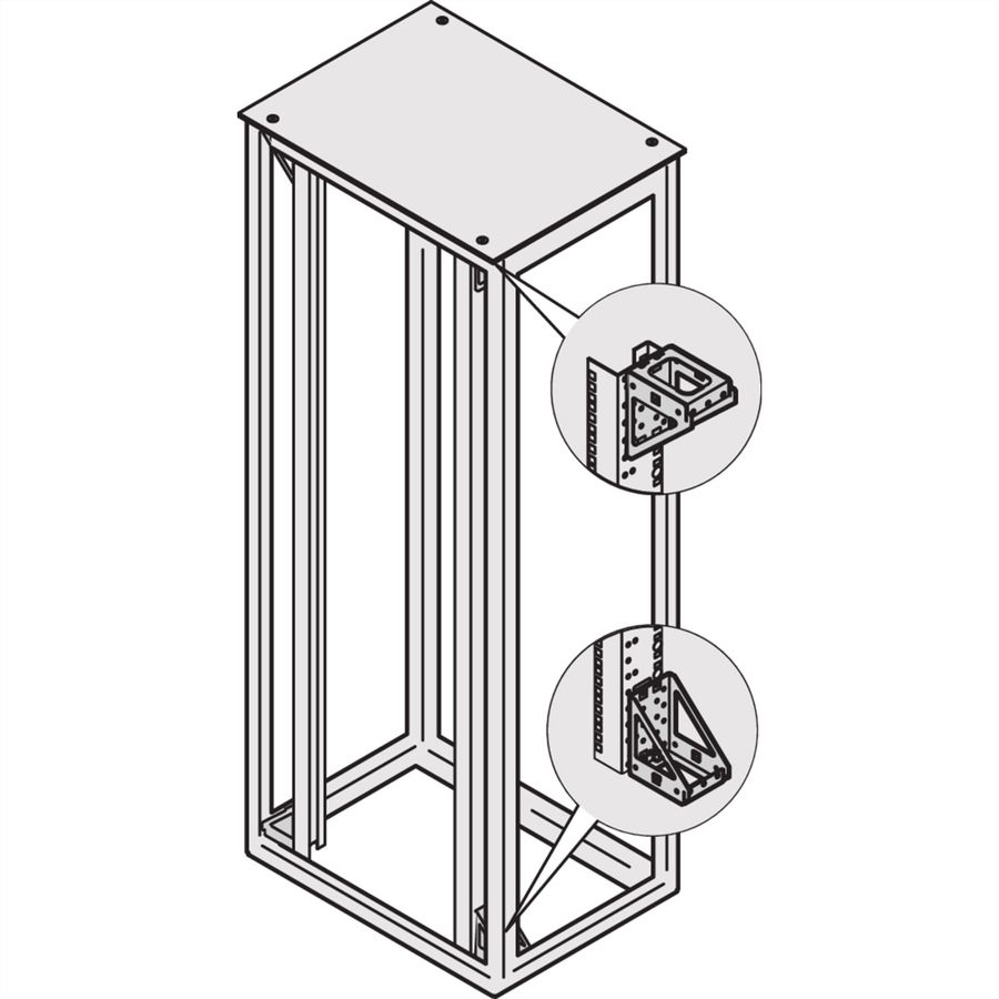 SCHROFF Varistar Support d'adaptation pour largeur réduite