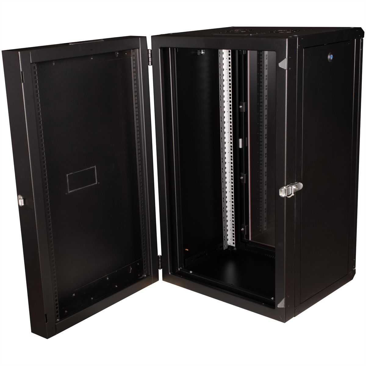 ROLINE 19" Boîtier mural Pro 20U, 600x600 LxP pivotant en 2 parties noir