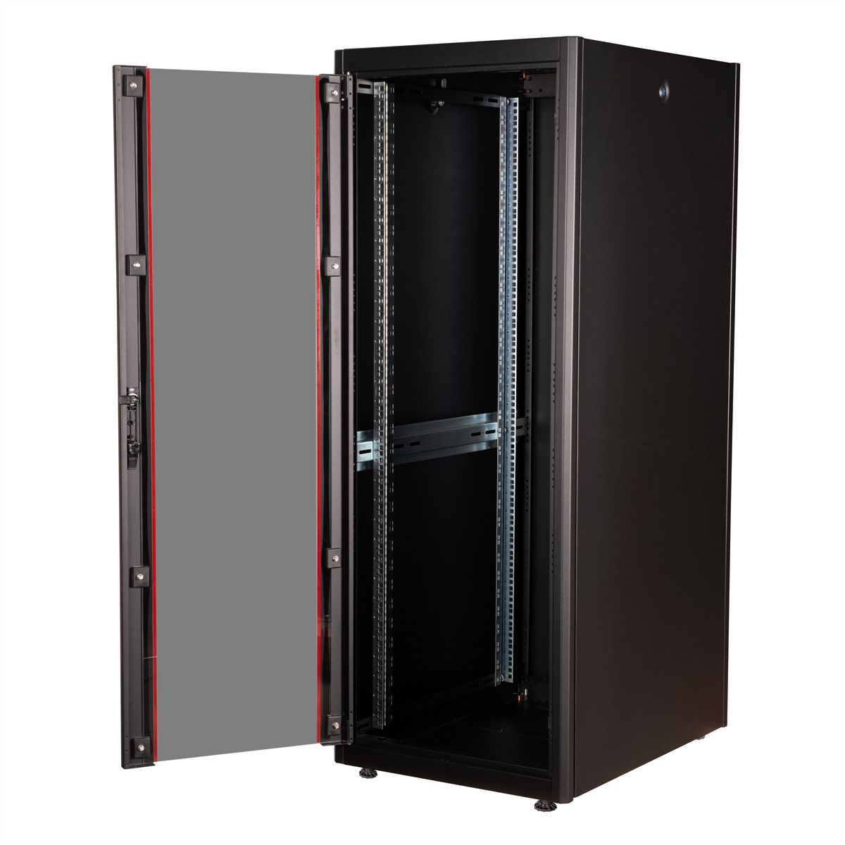 ROLINE 19" Baie réseau Basic 32U, 600x800 LxP Porte verre noir