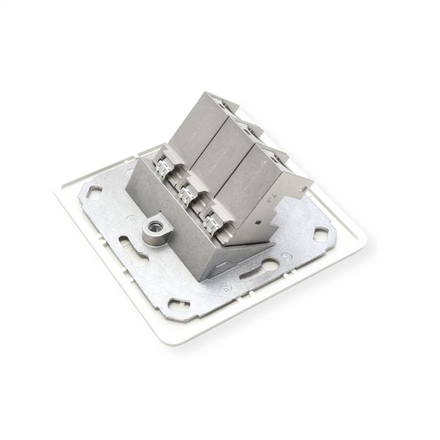 METZ CONNECT C6Amodul 3 ports 180°M AP blanc pur