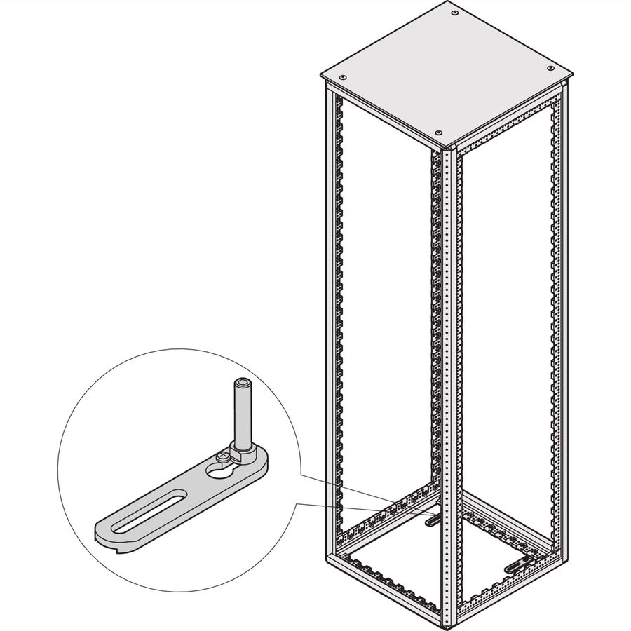 Protection contre le renversement SCHROFF Varistar pour montage au sol