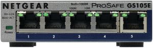 Netgear GS105E-200PES commutateur réseau Non-géré L2/L3 Gigabit Ethernet (10/100/1000) Gris