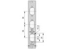 SCHROFF Face avant 19" avec découpe Sub-D, 1x9 broches, 3U, 4 F, 2,5 mm, Al, RAL 7035