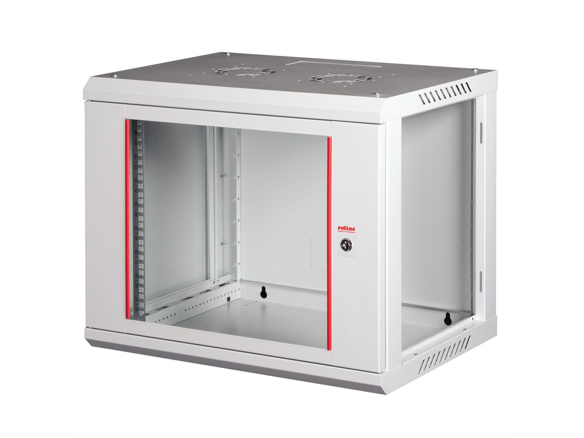 ROLINE 19" Boîtier mural Basic Plus 9U, 600x450 LxP gris