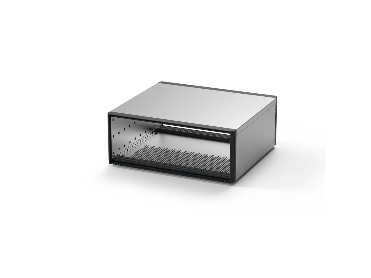 SCHROFF RatiopacPRO, coffret de bureau, blindage rétractable, garniture avant, 3 U, 63 HP, 375 mm