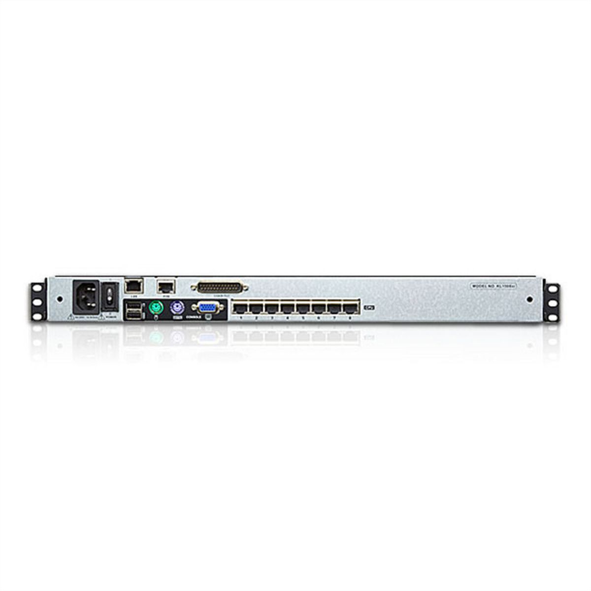 ATEN KL1508AiN Commutateur KVM LCD 48cm 8 ports Multi-Interface Cat 5 sur IP, FR-Layout