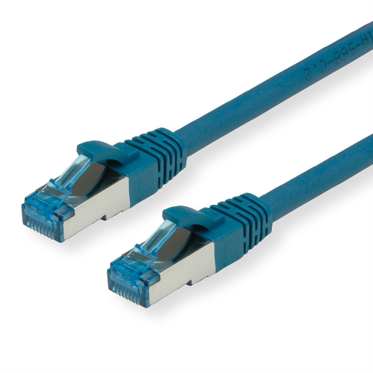 Cordon VALUE Cat.6A (Classe EA) / 10 Gigabit S/FTP, LSOH, bleu, 5 m