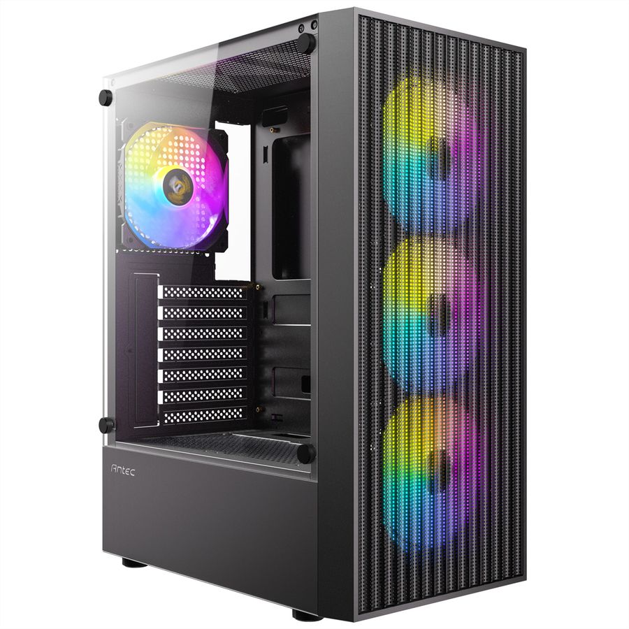 ANTEC AX27 RGB Elite Boîtier PC Midi Tower Gaming ATX, noir