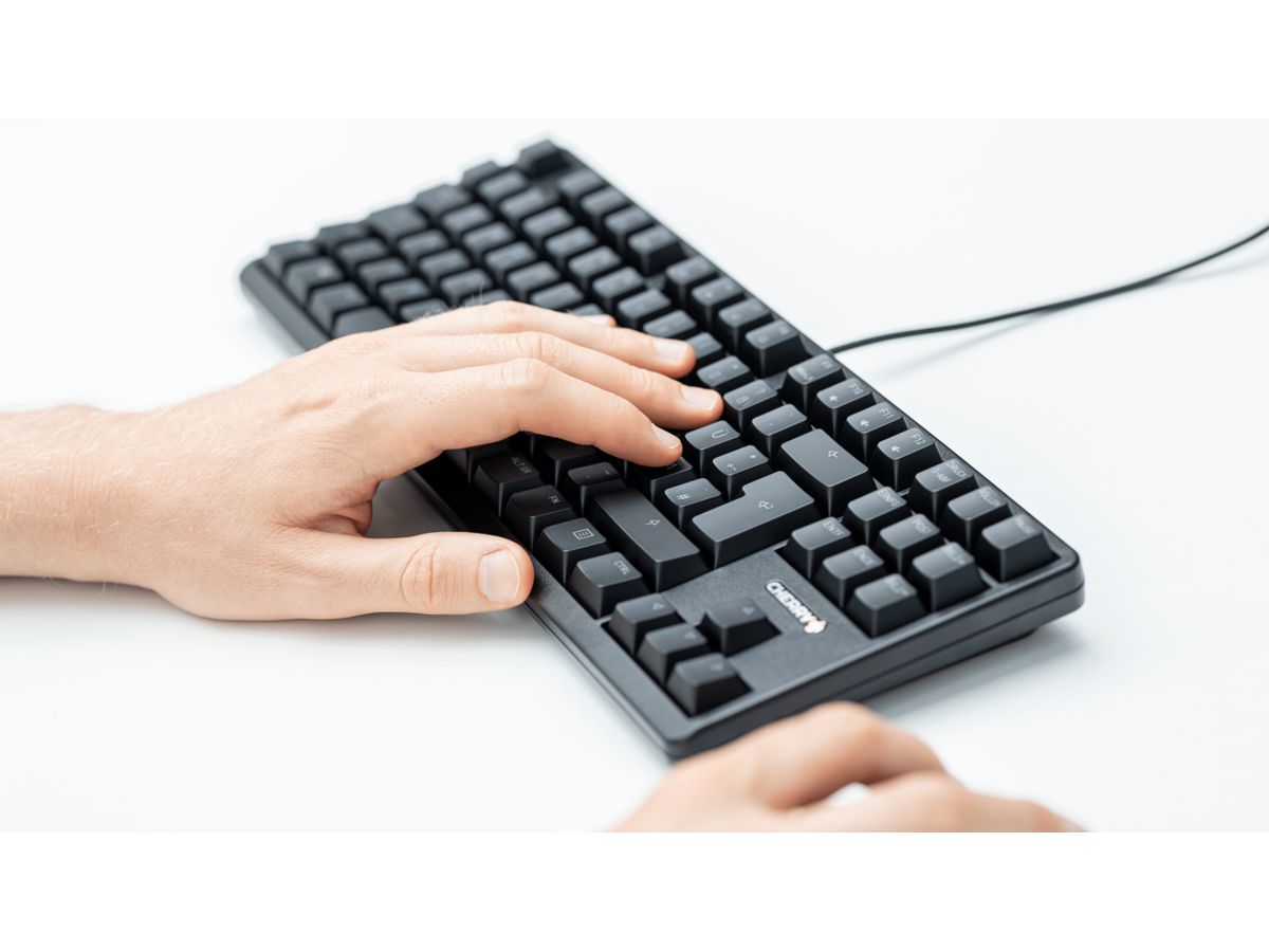 CHERRY G80-3000N RGB TKL clavier USB AZERTY Français Noir