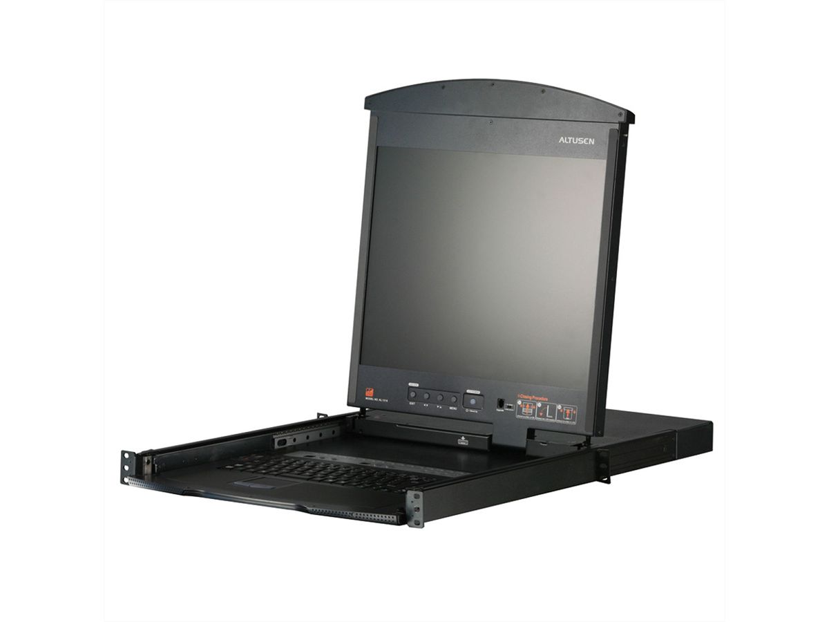 ATEN KL1516AM ATEN KL1516AM Switch KVM Cat.5e/6 LCD à 16 ports (Double rail), FR-Layout