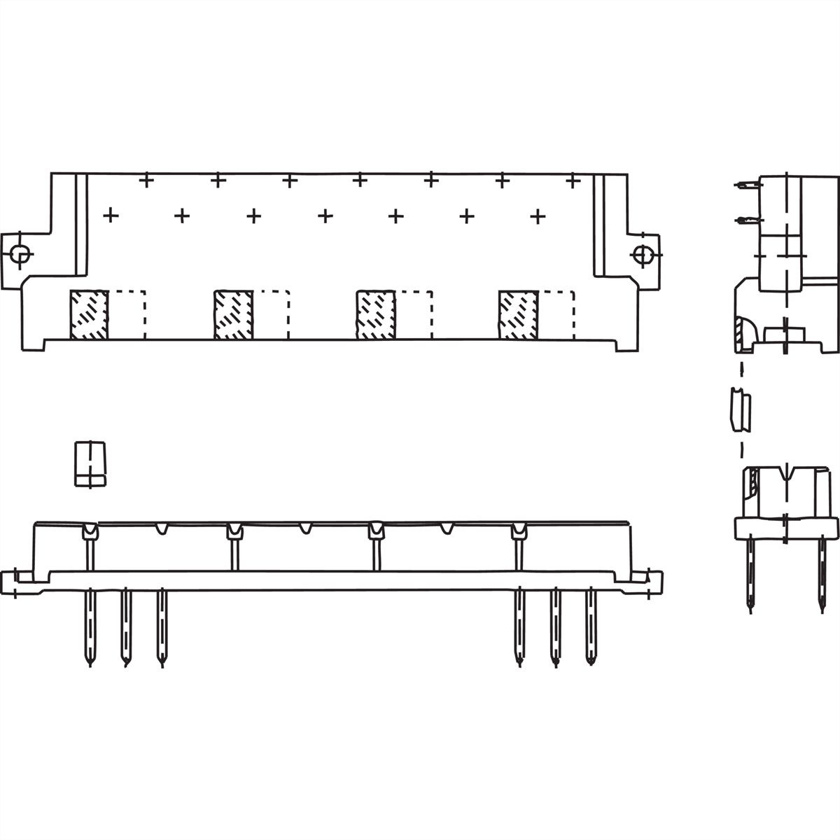 SCHROFF PSU Keying / Coding pour connecteurs femelles