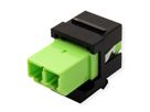 ROLINE Raccord optique LC/LC duplex multimode, Keystone, OM5