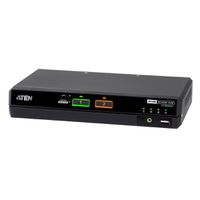 ATEN CS1182DPH4C Commutateur KVM sécurisé universel, 2 ports USB 5K DisplayPort/HDMI avec CAC