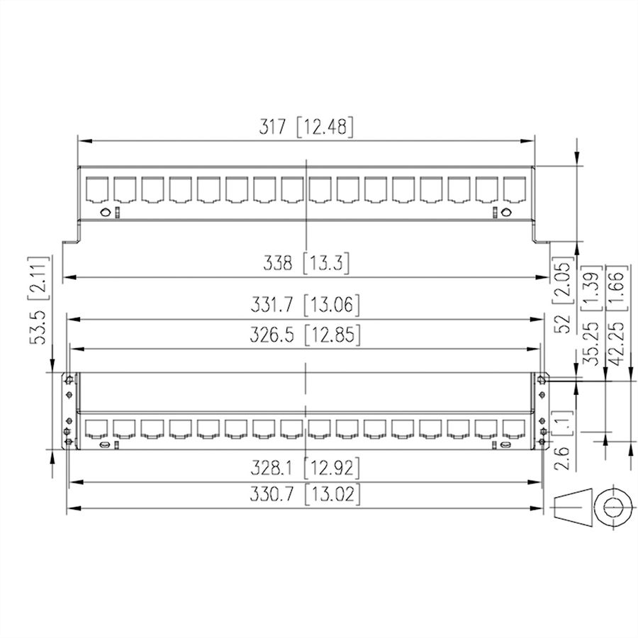 METZ CONNECT SmartConnect Patchpanel 16 ports module MC