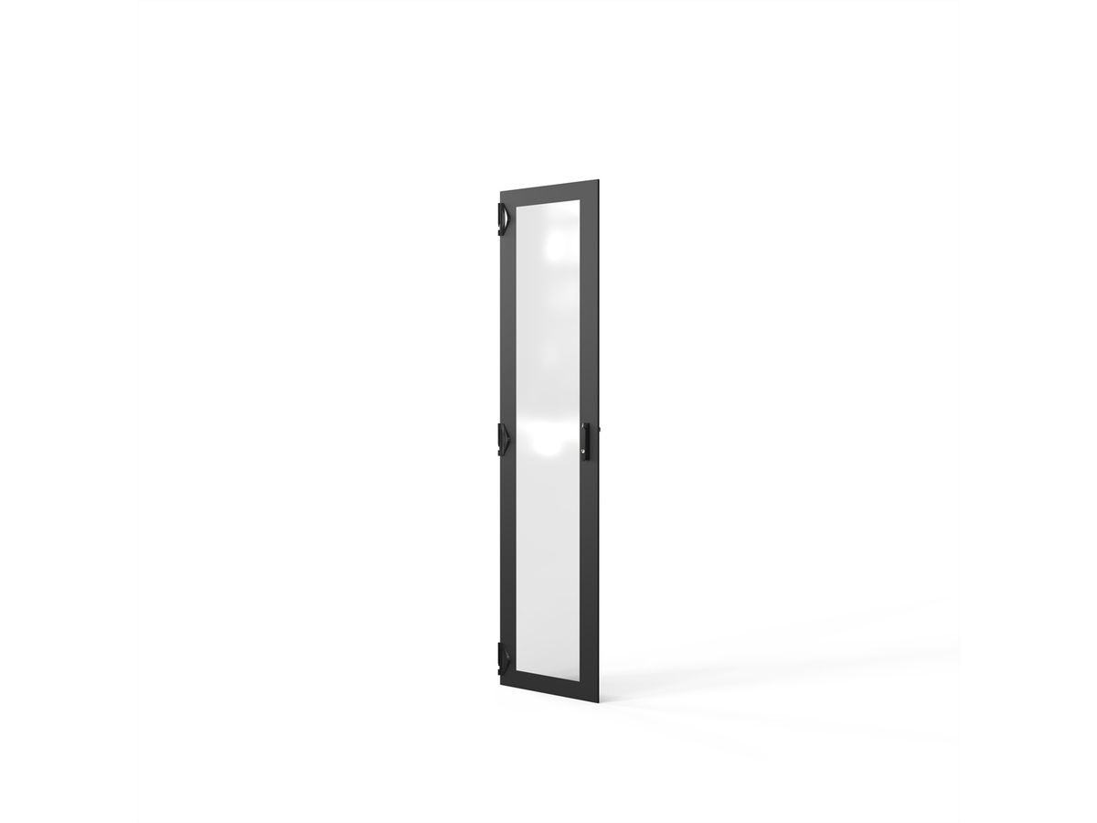 SCHROFF Porte 2200H 600L verre IP20 fermeture 3 points