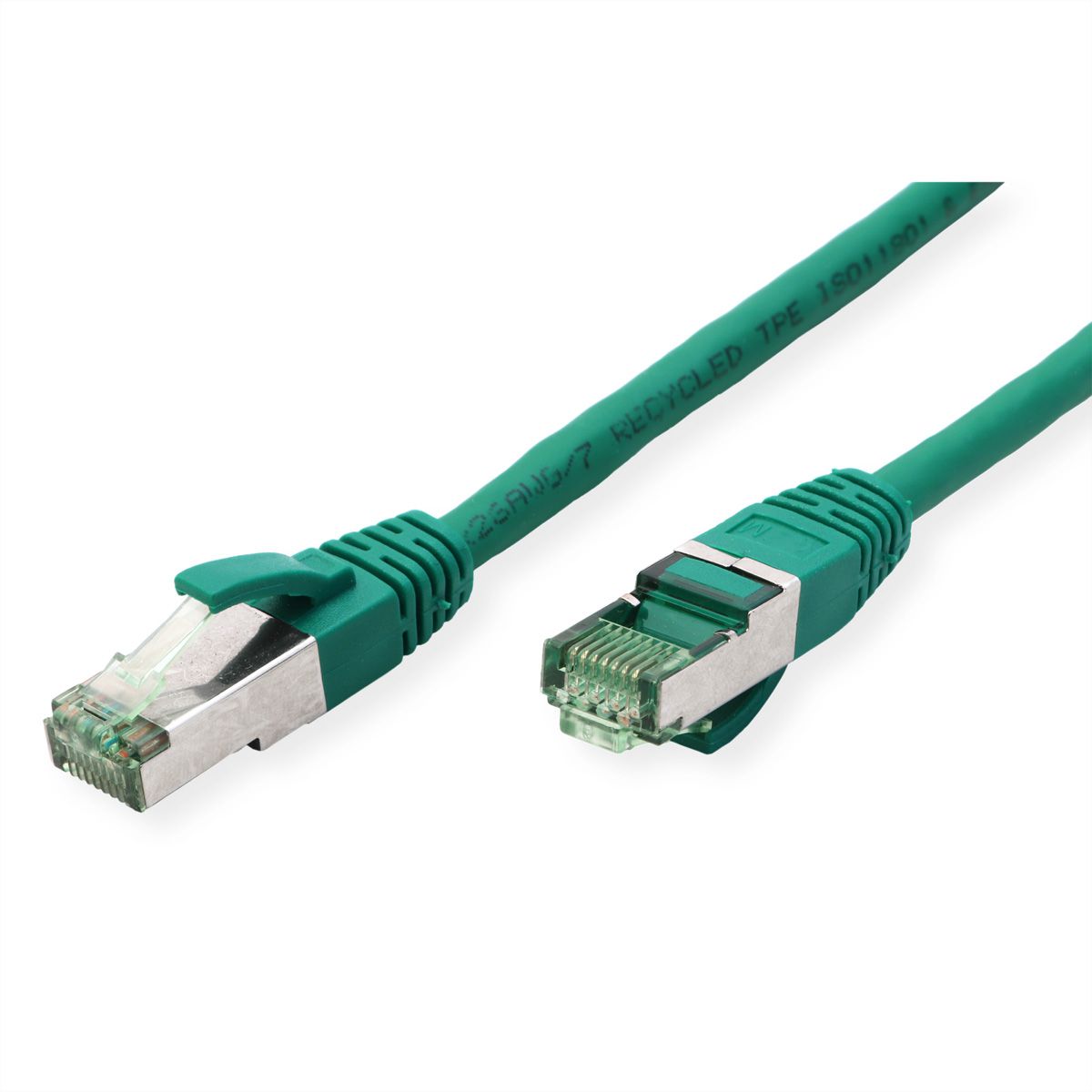 ROLINE RM Cordon Cat.6A S/FTP(PiMF), vert, 0,3 m