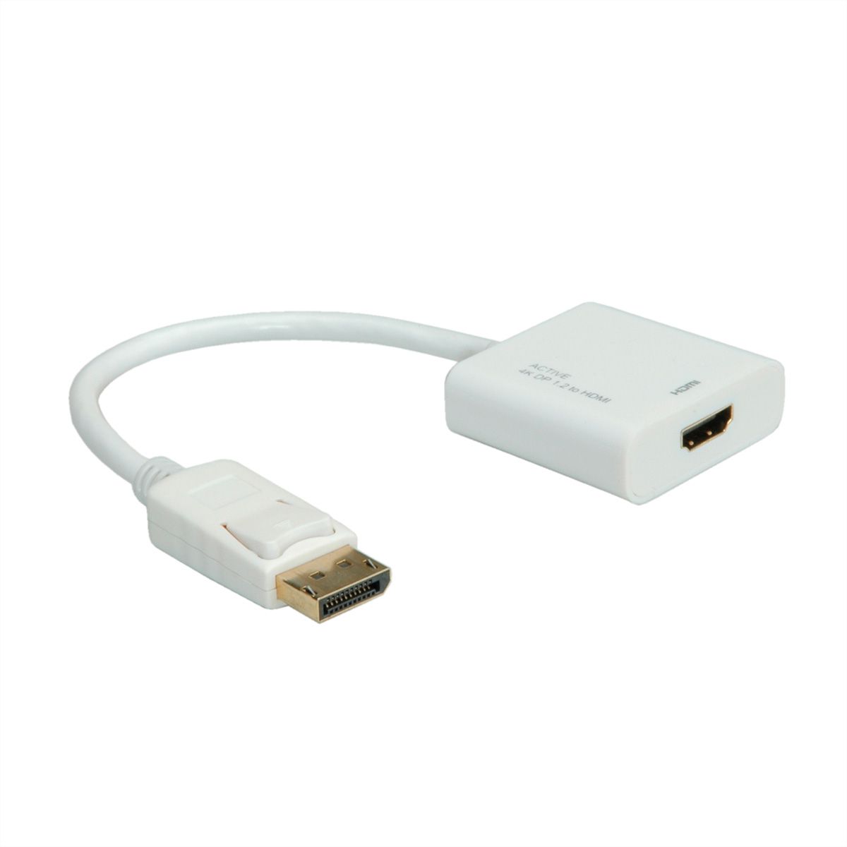 ROLINE Adaptateur DisplayPort - HDMI, actif, v1.2, DP M-HDMI F