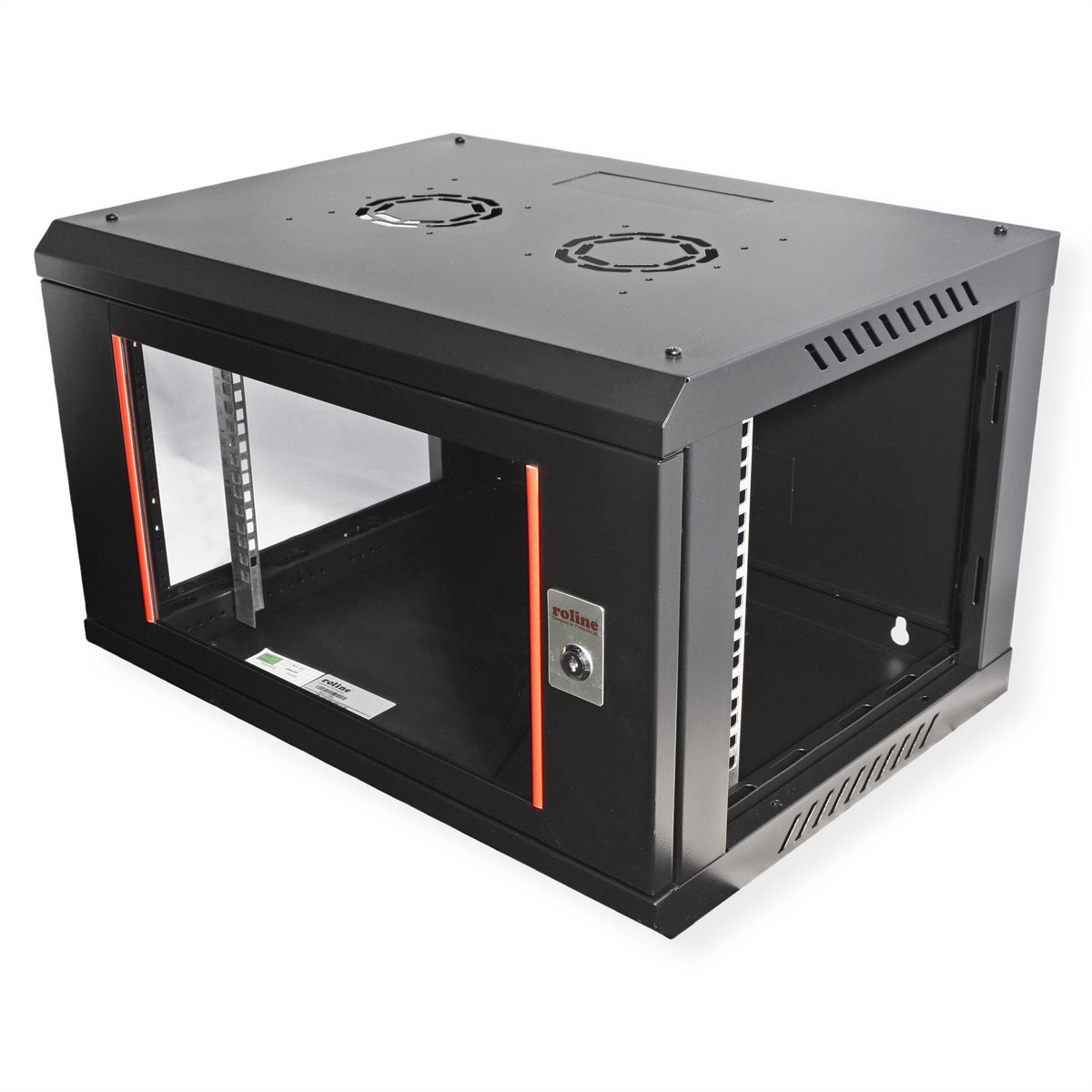 ROLINE 19" Boîtier mural Basic Plus 6U, 600x450 LxP noir