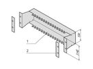 SCHROFF Rail de montage pour LSA PLUS