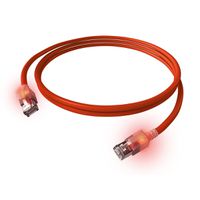 Cordon EasyLan DualBoot® LED Cat.6A (Classe EA) S/FTP, LSOH, rouge, 1,5 m