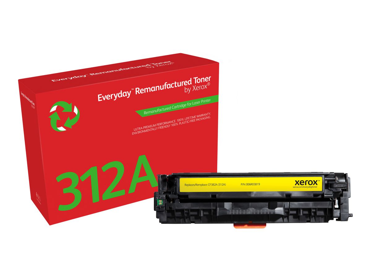 Everyday Toner Jaune ™ de Xerox compatible avec HP 312A (CF382A), Capacité standard