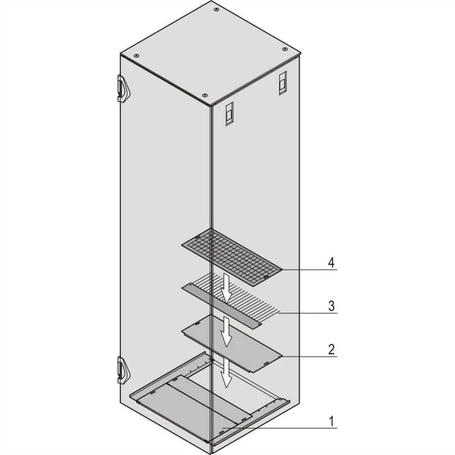 Plaque de base Varistar SCHROFF, multi-pièces, 600W 300D
