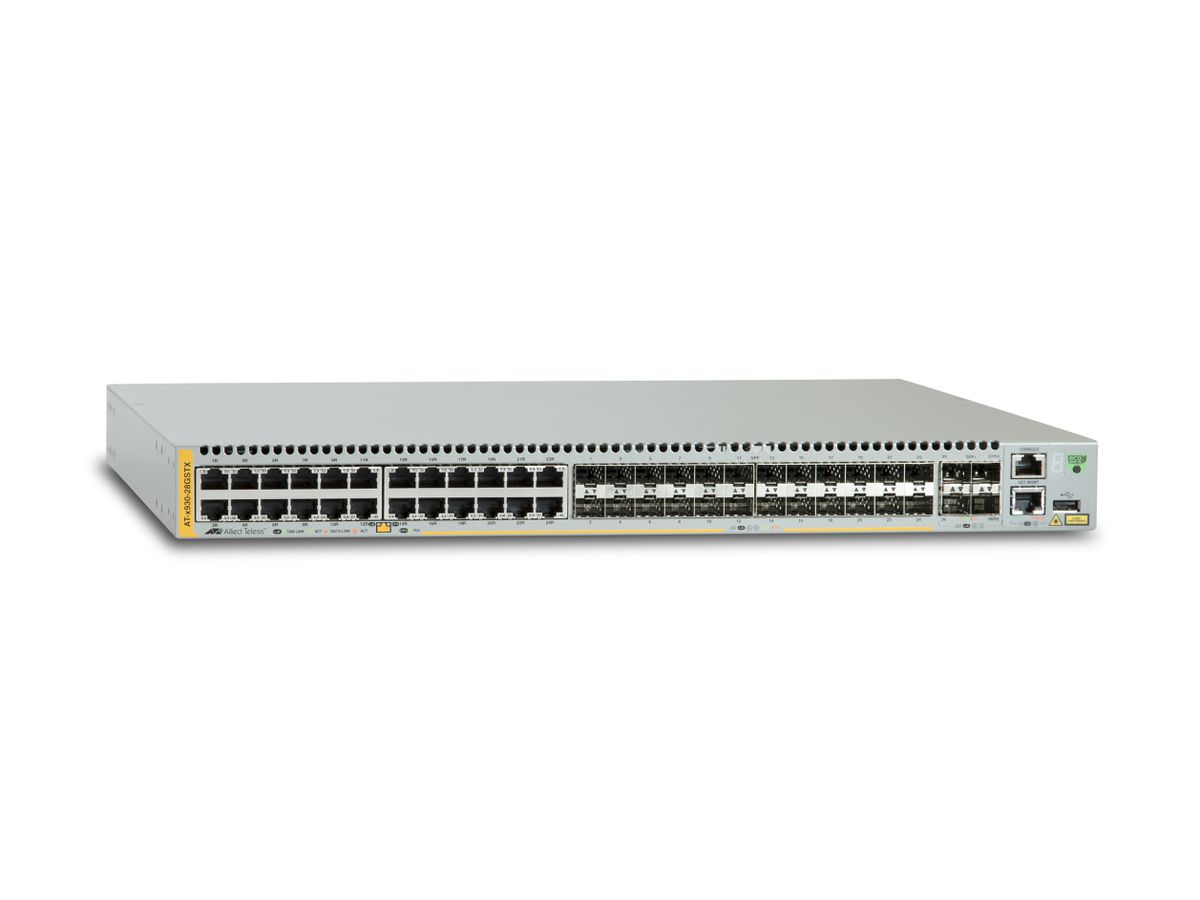 Allied Telesis AT-x930-28GSTX Géré L3 Gigabit Ethernet (10/100/1000) Gris