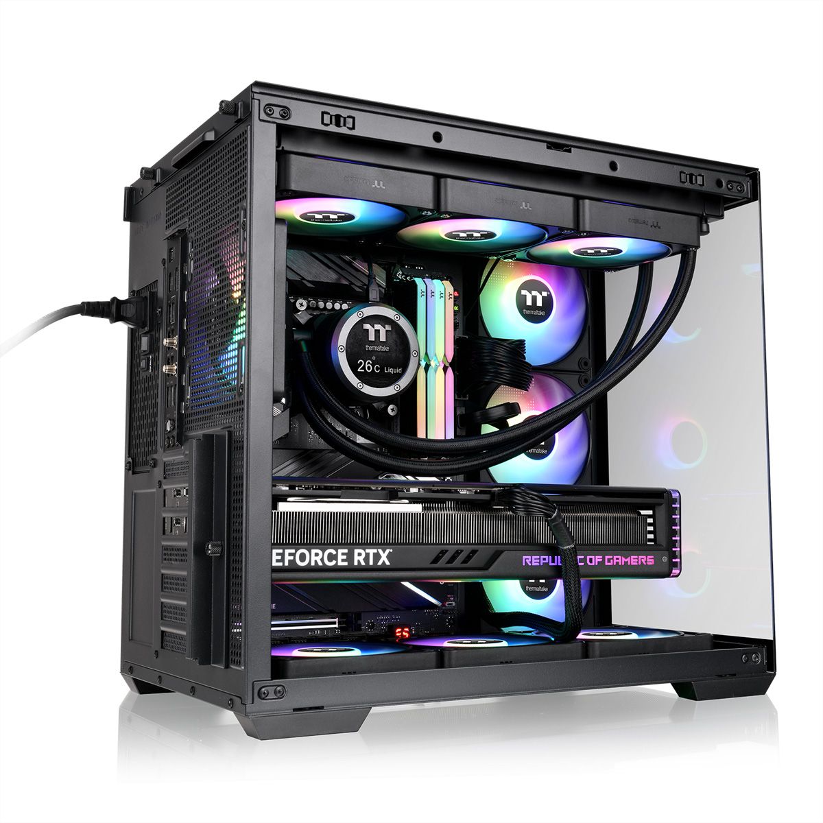 Thermaltake View 380 WS ARGB Tour Midi, noir