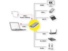 VALUE Station d'accueil USB type C, HDMI 4K60, 4x US3.2Gen1 (1x C + 3x A), 1x PD, 1x SD/TF, 1x RJ45, 1x 3.5mm