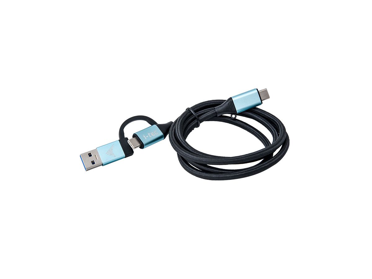 i-tec USB-C Cable to USB-C with Integrated USB 3.0 Adapter