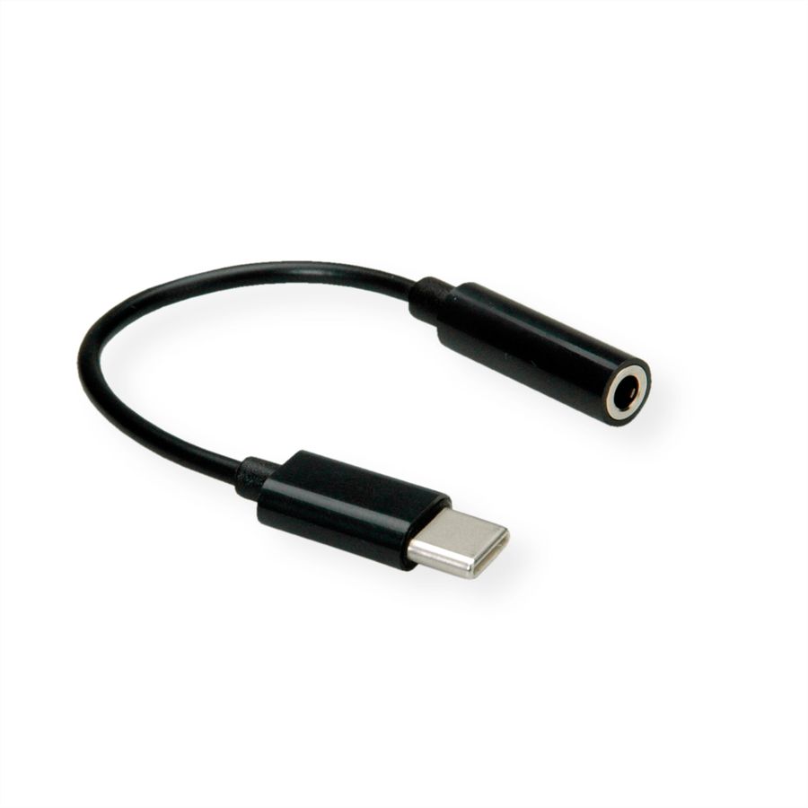 VALUE Adaptateur Type C - 3,5mm Audio, M/F, 0,13 m