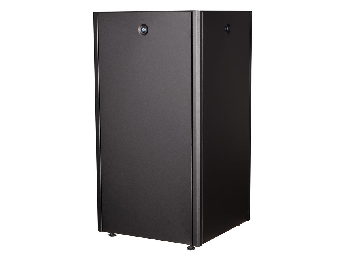 ROLINE 19" Baie réseau Basic 22U, 600x600 LxP Porte verre noir