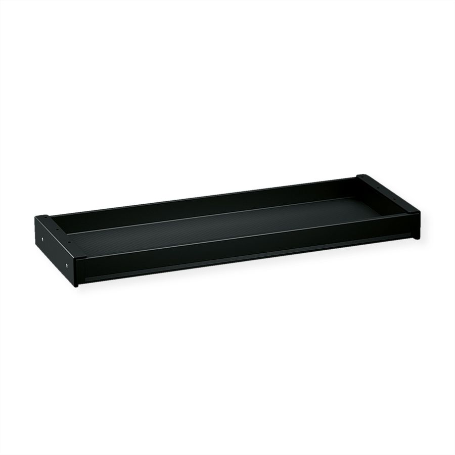 VALUE Tiroir sous bureau ultra-mince, grand modèle, noir