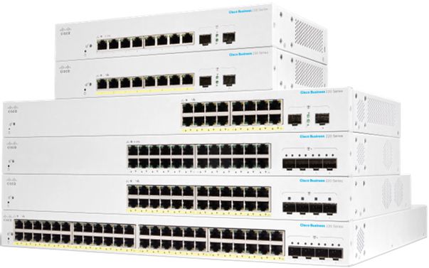 Cisco CBS220-8FP-E-2G-EU commutateur réseau Géré L2 Gigabit Ethernet (10/100/1000) Connexion Ethernet, supportant l'alimentation via ce port (PoE) Blanc