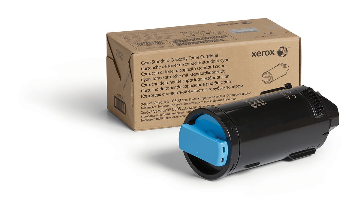 Xerox Cartouche de toner Cyan de Capacité standard Imprimante couleur ® VersaLink® C500​/​multifonctions ® VersaLink® C505 (2400 pages) - 106R03859