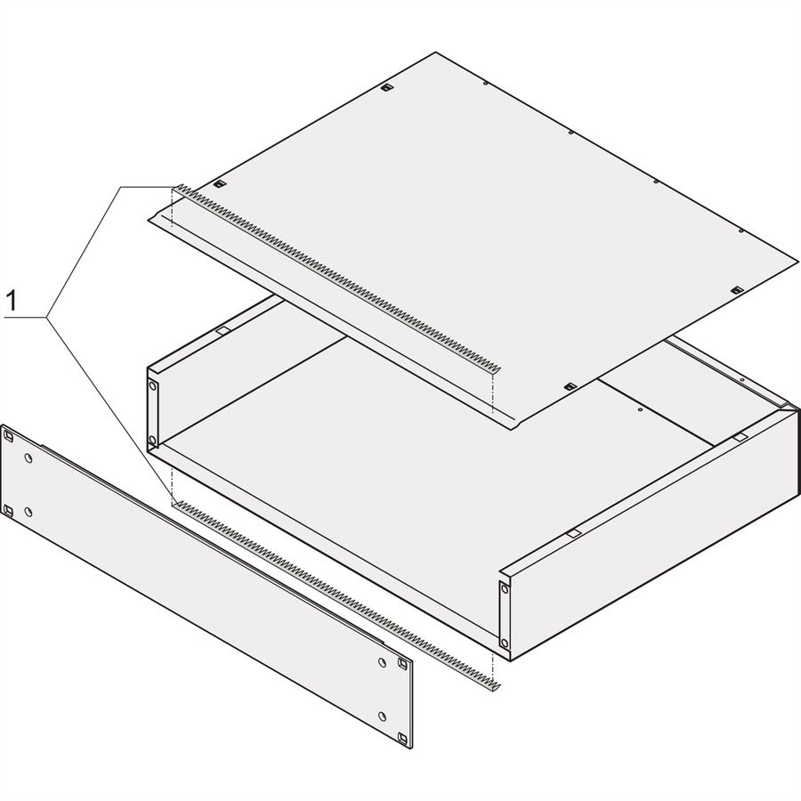 Kit de blindage CEM MultipacPRO SCHROFF, version aluminium