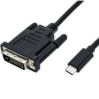 ROLINE Câble adaptateur type C - DVI, M/M, 1 m