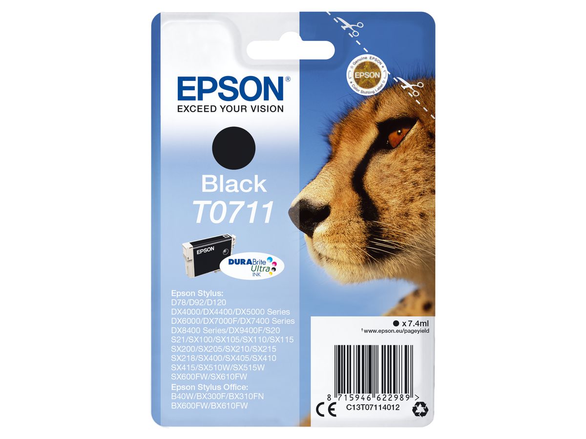 Epson Cartouche "Guépard" - Encre DURABrite Ultra N