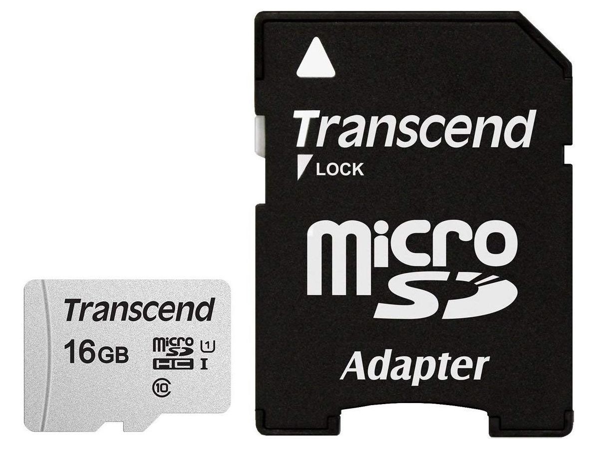 Transcend microSDHC 300S 16GB mémoire flash 16 Go Classe 10 NAND