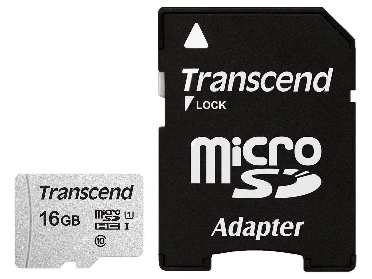 Transcend microSDHC 300S 16GB mémoire flash 16 Go Classe 10 NAND