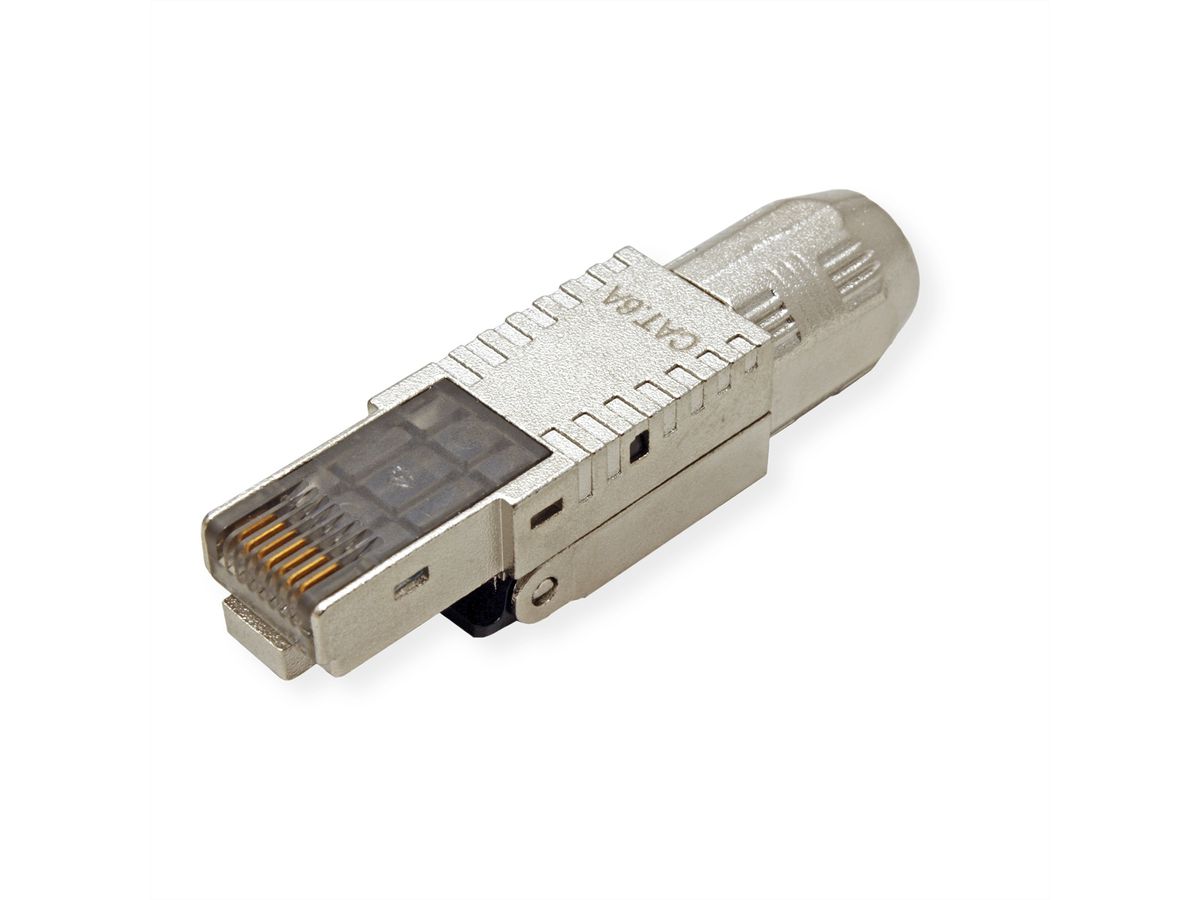 ROLINE Connecteur RJ-45 à confectionner Cat.6A (Classe EA), STP, argent