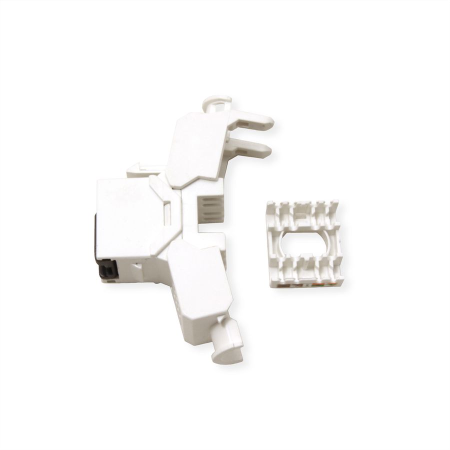VALUE Keystone Cat.6A (Classe EA), RJ-45, non-blindé, sans outil, blanc