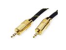 ROLINE GOLD Câble de raccordement 3,5mm audio M / M, 2,5 m