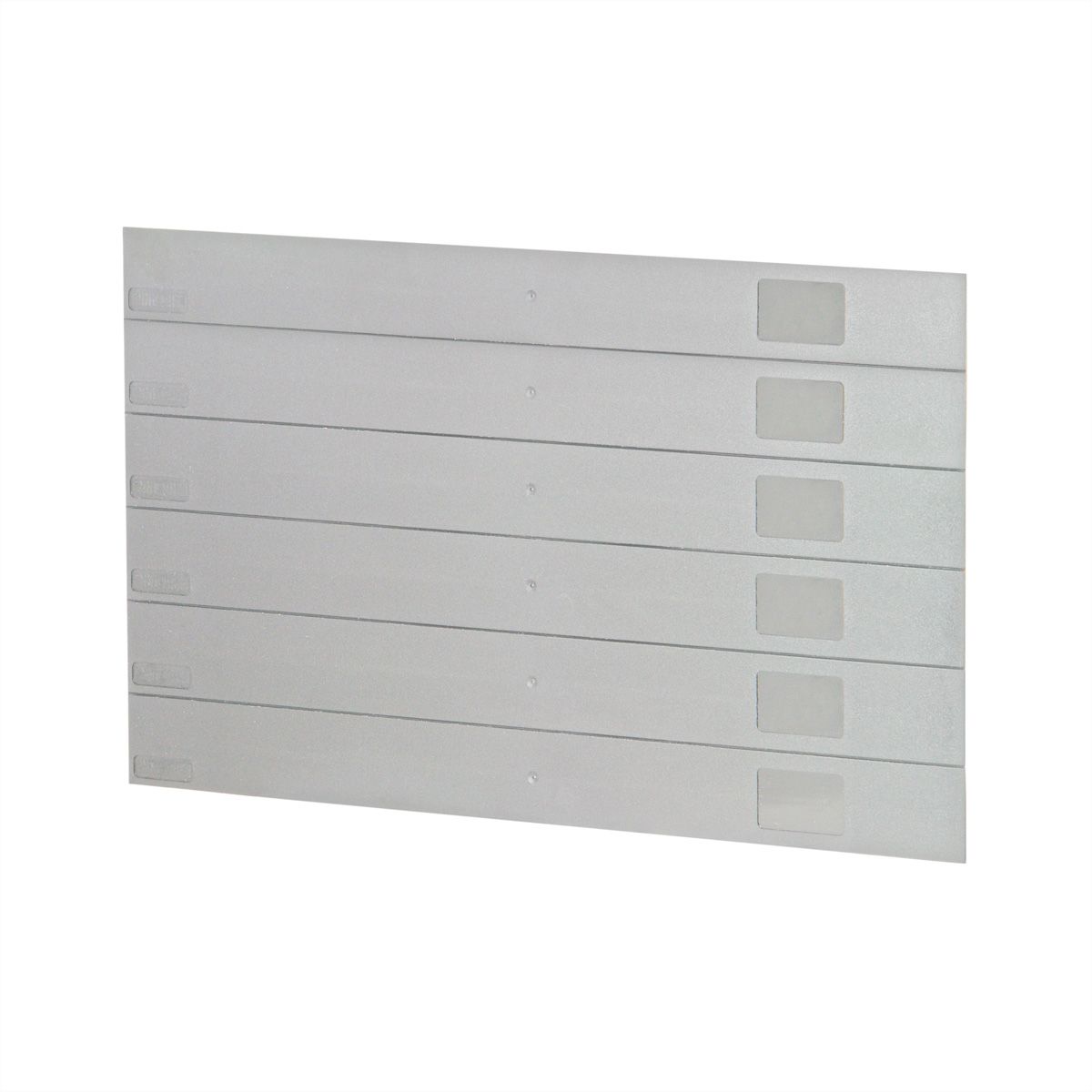SCHROFF Face avant 19", plastique, 6 U, RAL 7035, 10 pièces