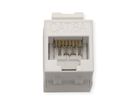 ROLINE Keystone Cat.6A (Classe EA)non blindé, sans outil, SLIM, extra-court, blanc