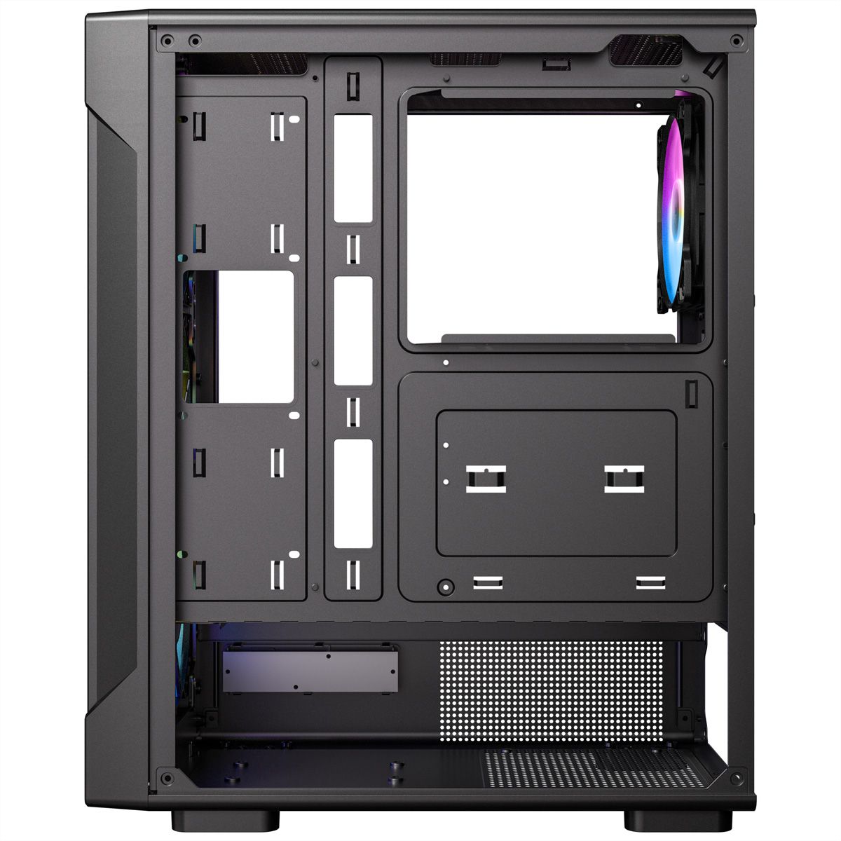 ANTEC VX-320 ARGB Boîtier PC ATX, Micro-ATX, ITX Mid Tower Gaming, noir