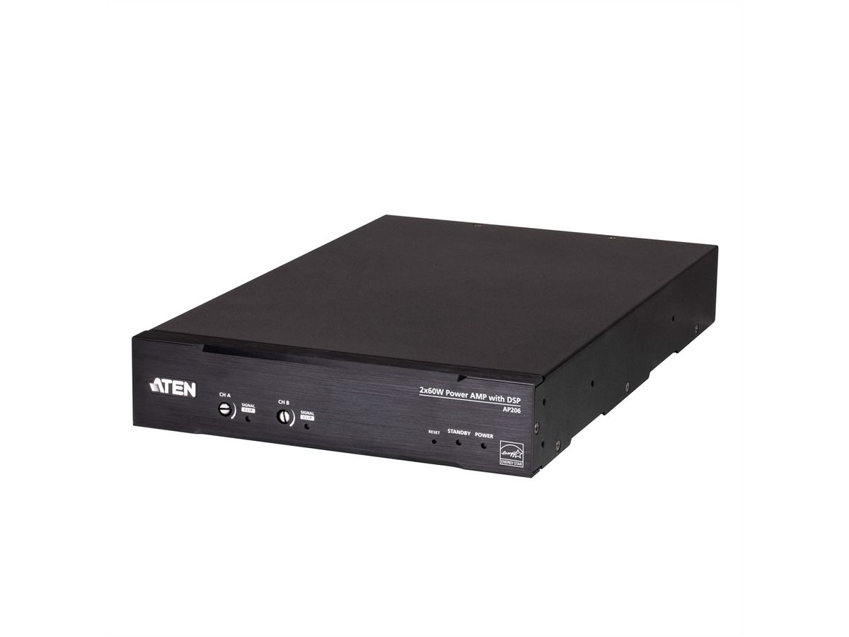 ATEN AP206 Amplificateur de puissance 2 x 60 W avec DSP