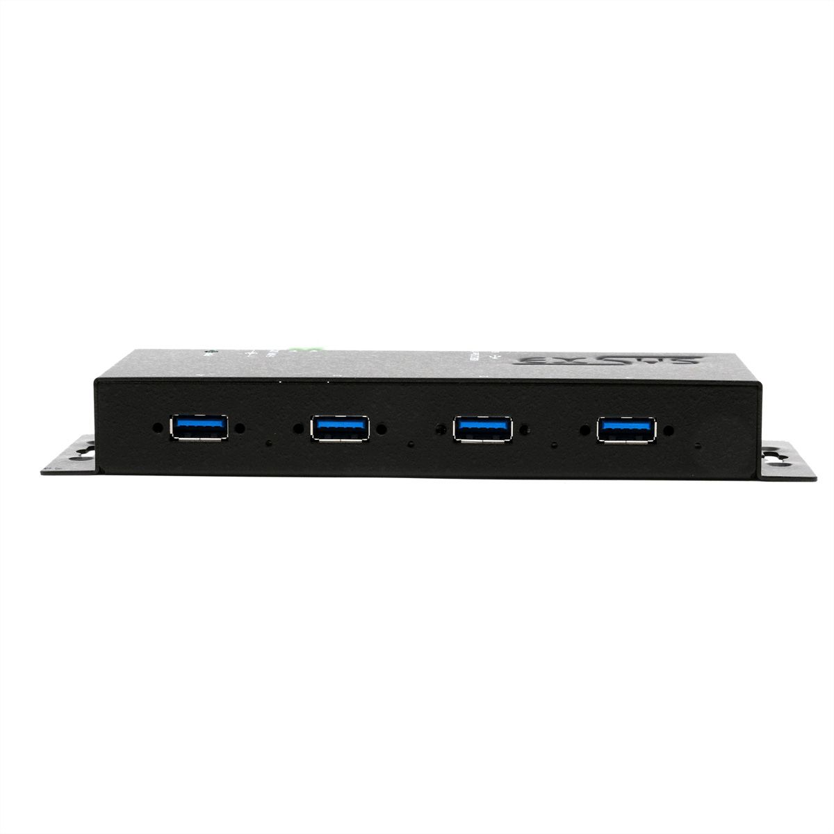 EXSYS EX-1184HMVS-2 Hub USB 3.2 Gen1 métal à 4 ports, protection de surtension 15KV ESD